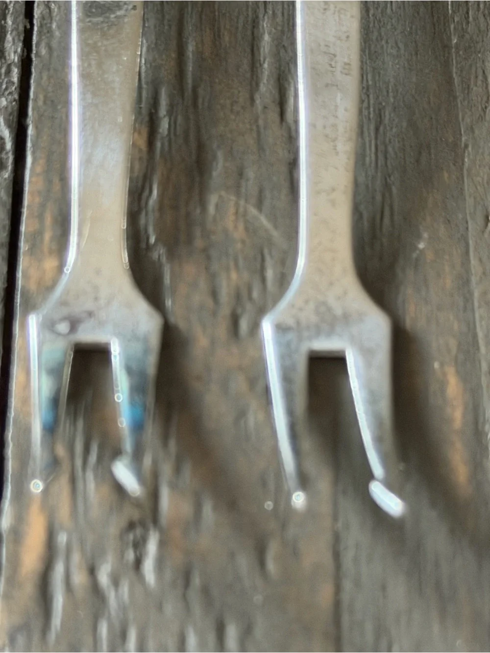 Vintage 925 Sterling Silver Figural Whimsical Cocktail Pick Fork Set of 3